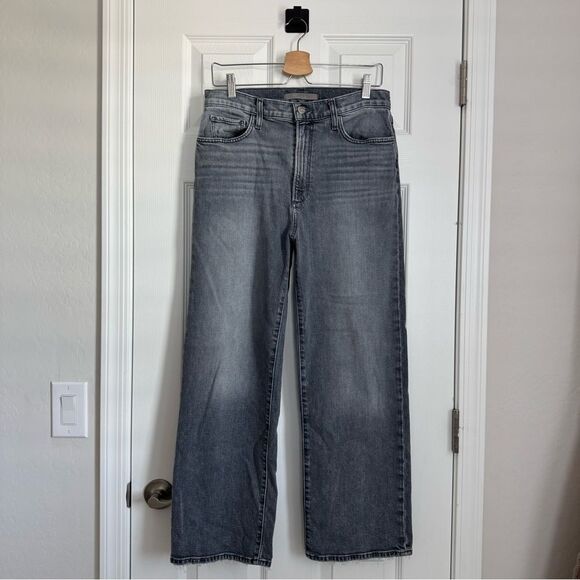 Joe’s Jeans The Blake High Rise Wide Leg Crop in Light Hearted Grey Wash Size 30 - Picture 2 of 16
